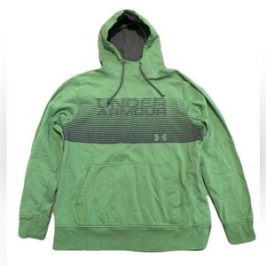Under Armour Green & Gray Loose Fit Hoodie Sweatshirt - Men's LG